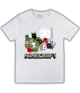 Minecraft лого на белой